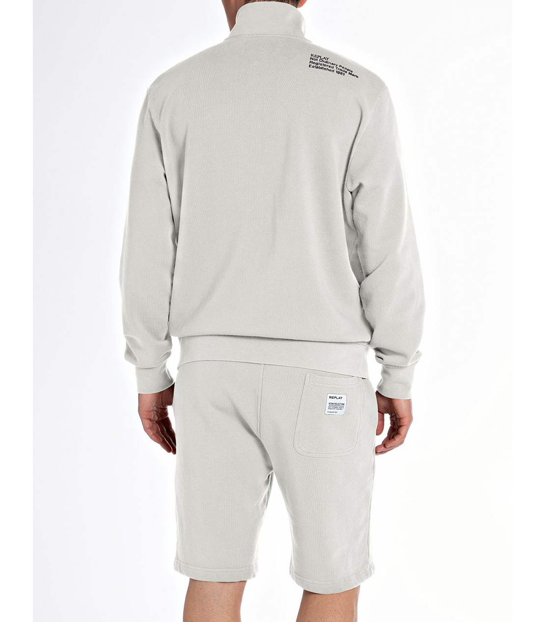 フルジップハイネックスウェットシャツ 詳細画像 サンドベージュ 2